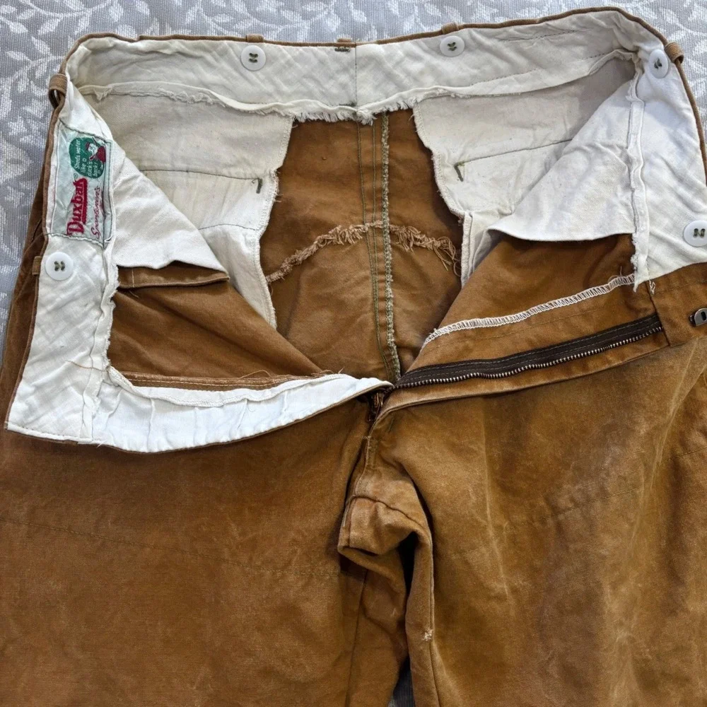 Duxbak Canvas Hunting Pants‎ Vintage 1950s 32x30